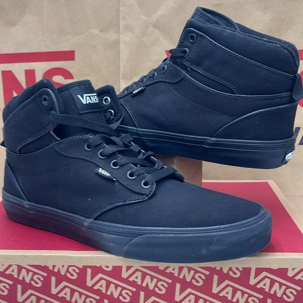 Vans Men’s Black High-Top Sneakers Atwood Hi (Canvas) Black/Black
VN0A… - Picture 7 of 16